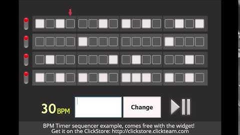 BPM Timer Widget for Clickteam Fusion 2.5