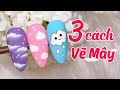 Cách Vẽ Nail Đám Mây Trang Trí Móng SIêu Dễ - ANALIA Nails