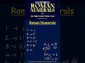 Roman Numeral Secret #Mathsshorts #shorts