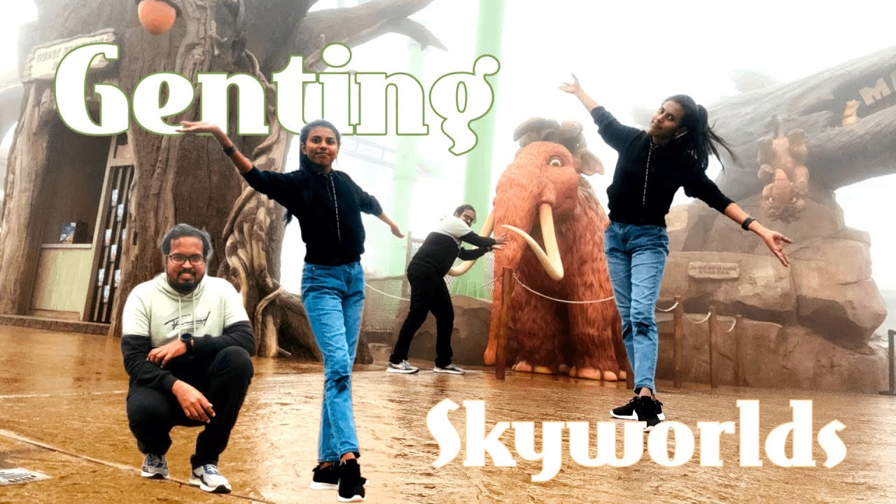 Genting Highlands 🎡🎠🎢 මීදුමේ සීතලේ ☔️ 🥶 Theme Park | Cable Car එක මග නැවතුනා 🤦‍♀️