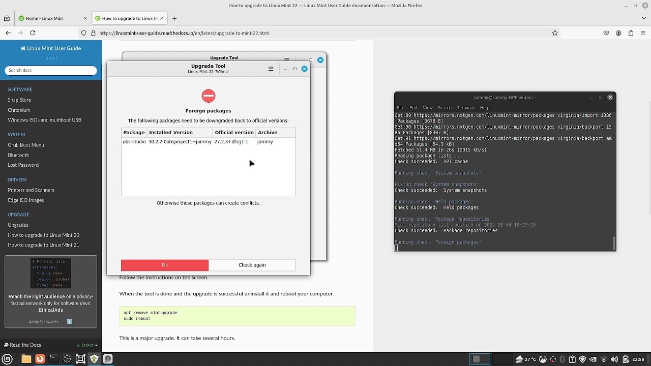 Official Upgrade Method - Linux Mint 21.3 to Linux Mint 22 - YouTube
