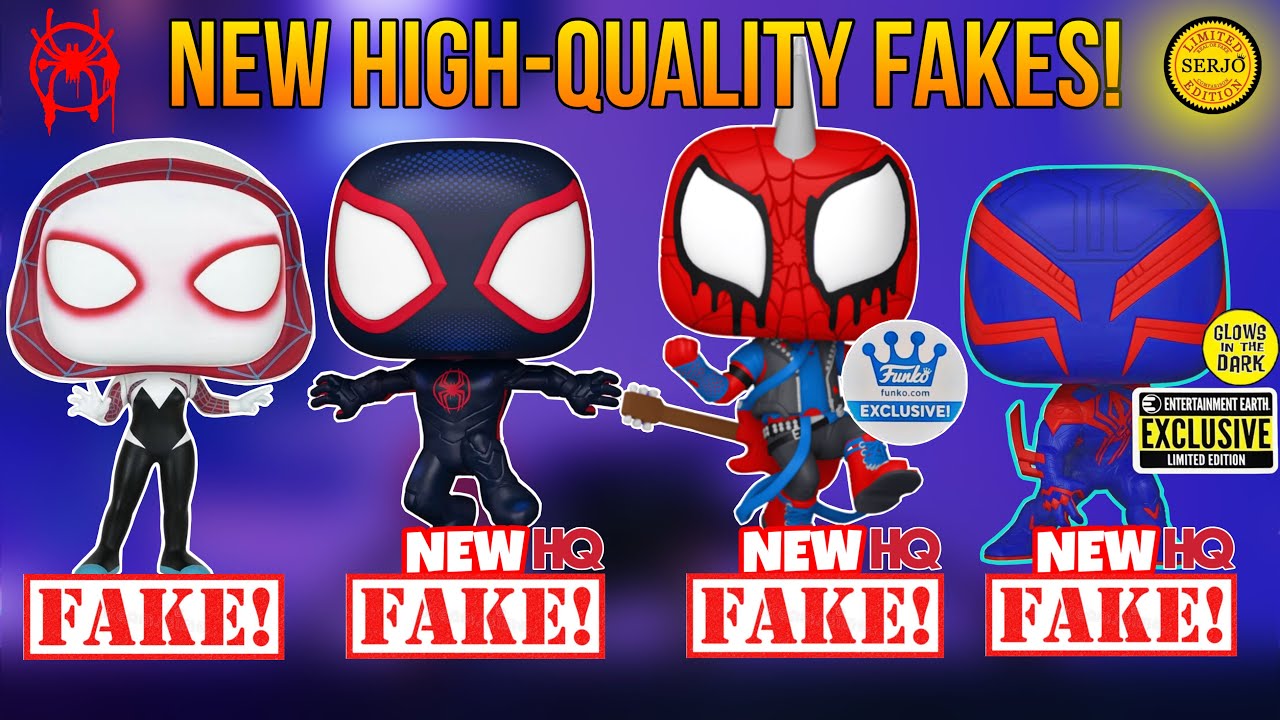 Comparisons of all 18 fakes by Funko POP! Friends! 