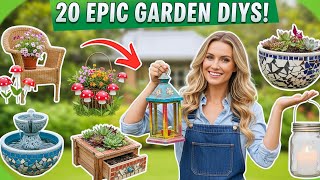 20 DIY Garden Decor from Thrift & Trash! Budget-Friendly Upcycling Ideas You’ll Love 💡