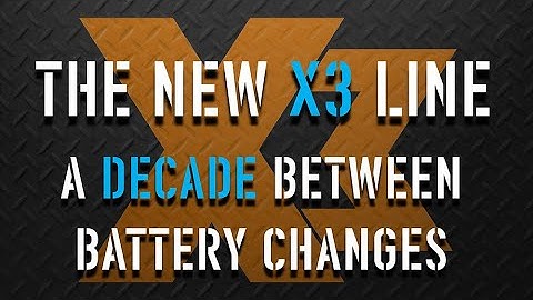 Introducing: Sensors with 10-Year Batteries. Introducing: X3