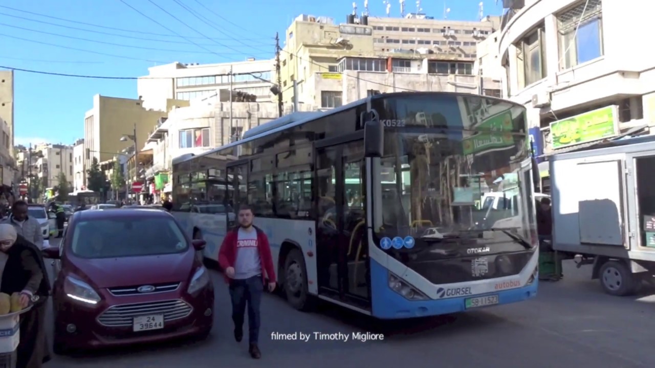 Buses in Amman Jordan 2020   