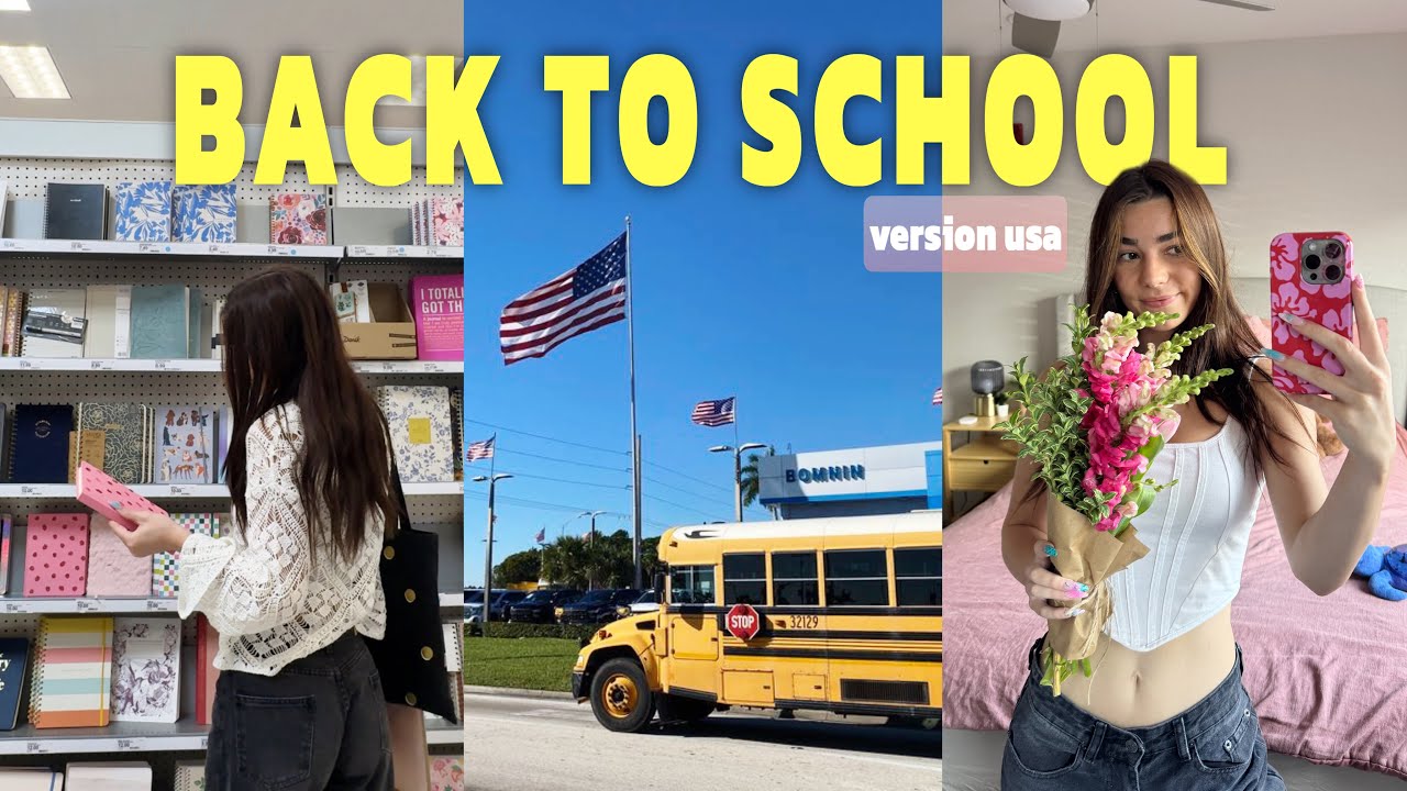 VEILLE + JOUR DE LA RENTRÉE 🇺🇸📚