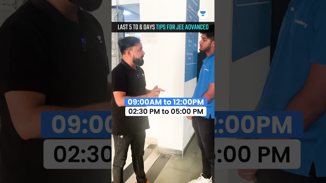 What Top JEE Advanced Experts Do in Last 6 Days to Sure Success 