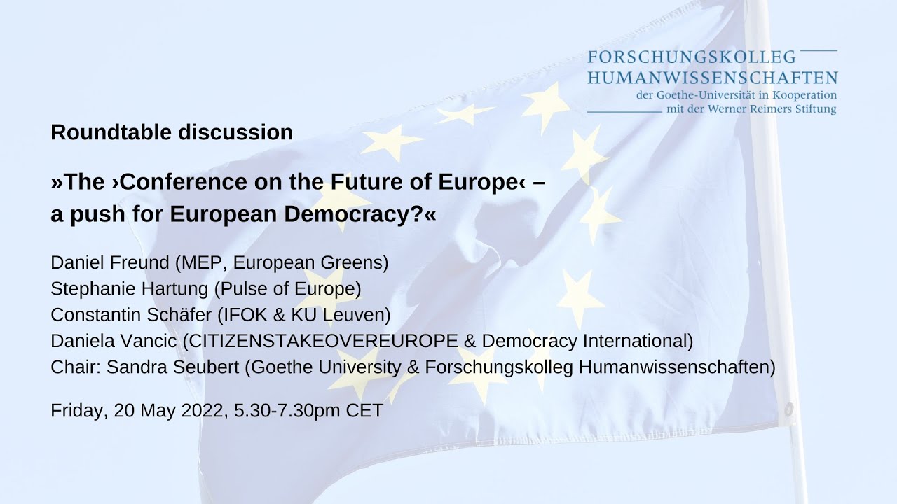 Roundtable discussion | »The ›Conference on the Future of Europe‹ – a ...