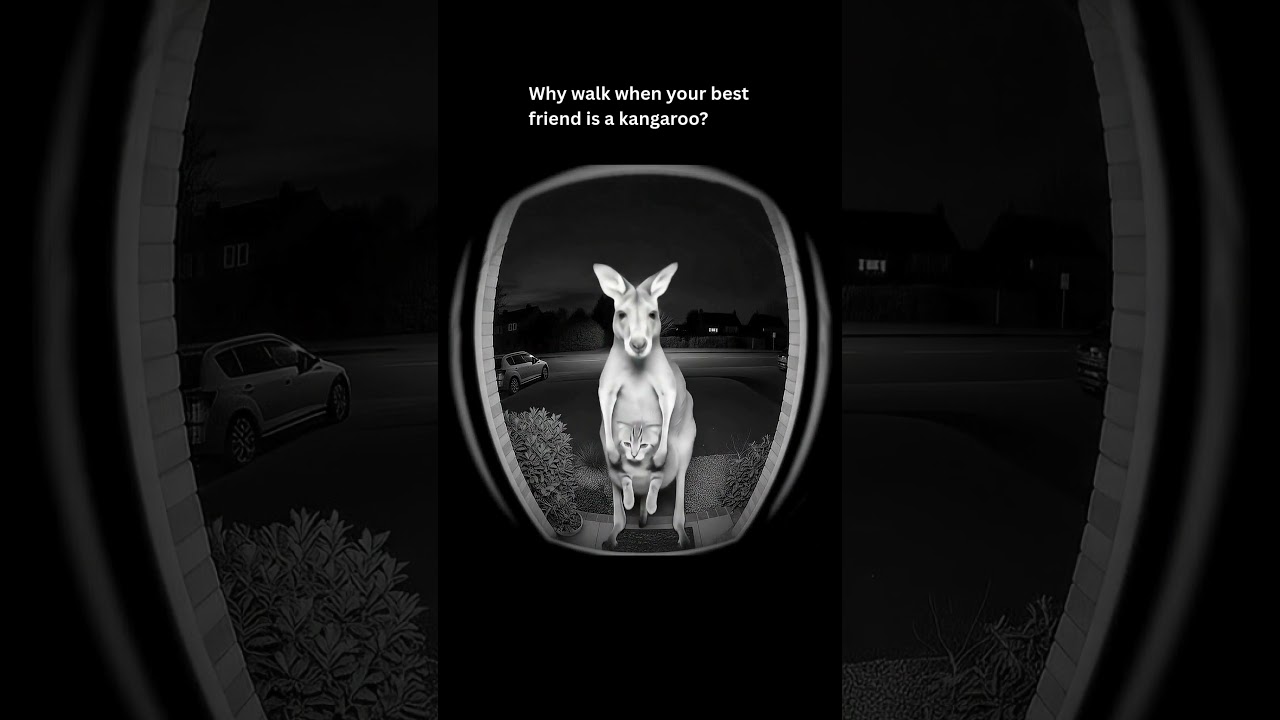 Cat Came Home in a Kangaroo Pouch 🐱🦘