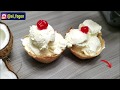 como hacer Helados de COCO casero - receta de Helados de coco - nieve de coco