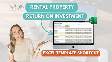 Rental Property Return on Investment Excel TEMPLATE