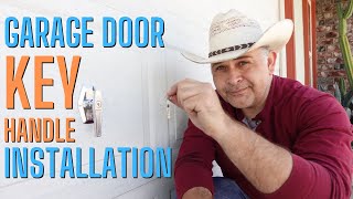 Outside Key Handle Installation for Wayne Dalton 9100 Garage Door  POV Tutorial