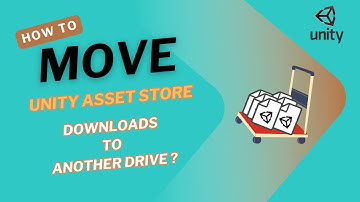 How to move unity asset store downloads to another drive for saving space！