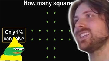 Forsen Reacts - Very few can solve this puzzle. How many squares?