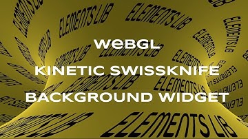 WebGL Kinetic Swiss Knife Background Widget for Elementor