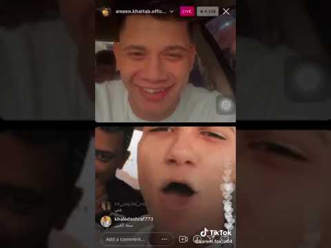 امين خطاب وعصام صاصا وهما بيشتمو ع حلقولو اوعي يفوتك