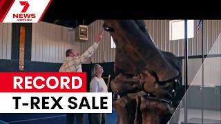 T-Rex skeleton Gus sells for record $70 million | 7NEWS