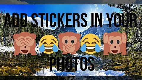 How do I add stickers to my iPhone pictures?