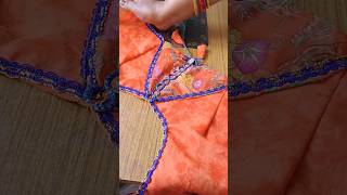 Beautiful Back Open Blouse Design 😍 | Dori Knot Pattern Cutting &amp; Stitching