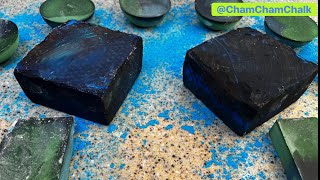 Dusty Blue Dyed BSN| ASMR Gym Chalk Crumble| Oddly Satisfying| Anxiety Relief| Sleep Aid