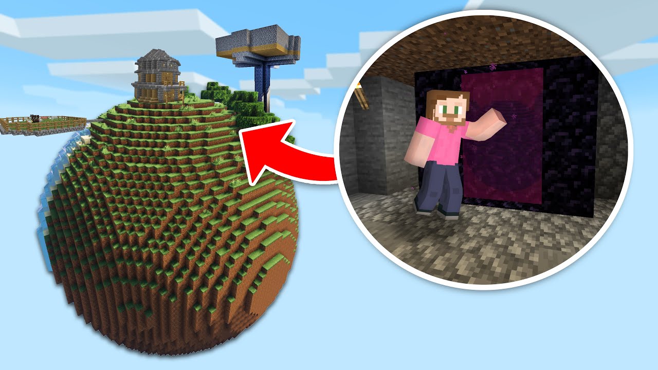 Going To The Nether In Planet Skyblock | #6 - YouTube