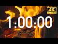 1 Hour Timer Fireplace Ultra HD 4K With Cozy Fireplace Sounds 