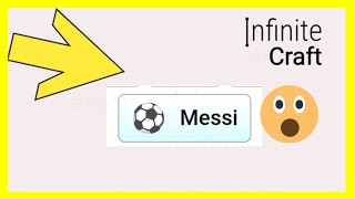 ⚽como HACER A MESSI EN INFINITE CRAFT *muy facil