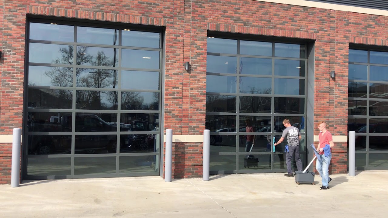 window cleaning garage doors YouTube