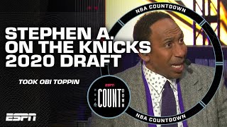 WHAT THE HELL ARE WE TALKING ABOUT?! - Stephen A. still isn't over the Knicks' 2020 NBA Draft 😅