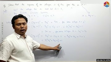 MATHS X 1010B NUMBER SYSTEM SQUARE OF INTEGER IS OF THE FORM 9k OR 3k + 1