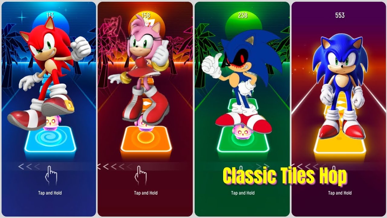 KNUCKLES Sonic vs tails vs Sonic Exe vs sonic the hedgehog  