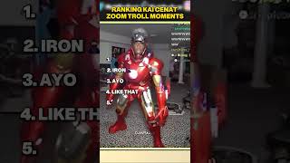 Ranking Kai Cenat Zoom Trolling Moments  #funny #shorts
