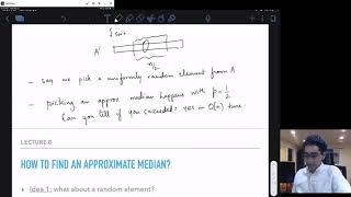 CS 5150/6150 Make-up Lecture, Part 2: Linear time selection via Divide and Conquer