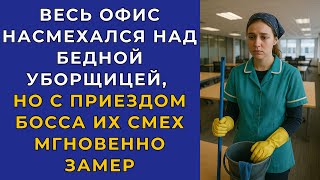 видео: Весь офис насмехался над бедной уборщицей, но с приездом босса их смех мгновенно замер... картинка: Весь офис насмехался над бедной уборщицей, но с приездом босса их смех мгновенно замер...