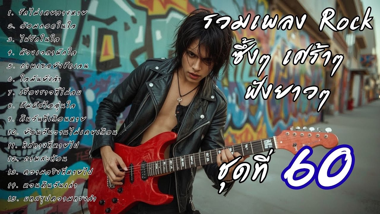 🎧 รวมเพลงร็อคซึ้งๆ เศร้าๆ ฟังยาวๆ  เจ็บๆ จนบาดใจ | เส้นทางร็อค Vol.60
