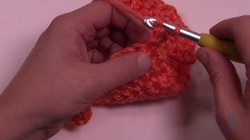 BEGINNER Crochet Half Double Crochet Front Loop Only hdcflo