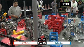 2015 VEXU Q170 - UTTU1 vs IMSU2 - 2 to 6-Division Div-VEX U-VEX Worlds 2015