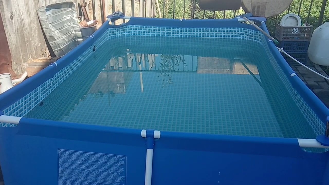 Очистка бассейна перекисью водорода, часть второя - YouTube