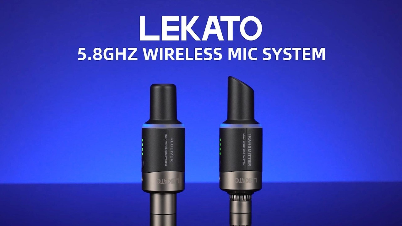 The LEKATO 5.8GHz Wireless XLR Transmitter Receiver Microphone