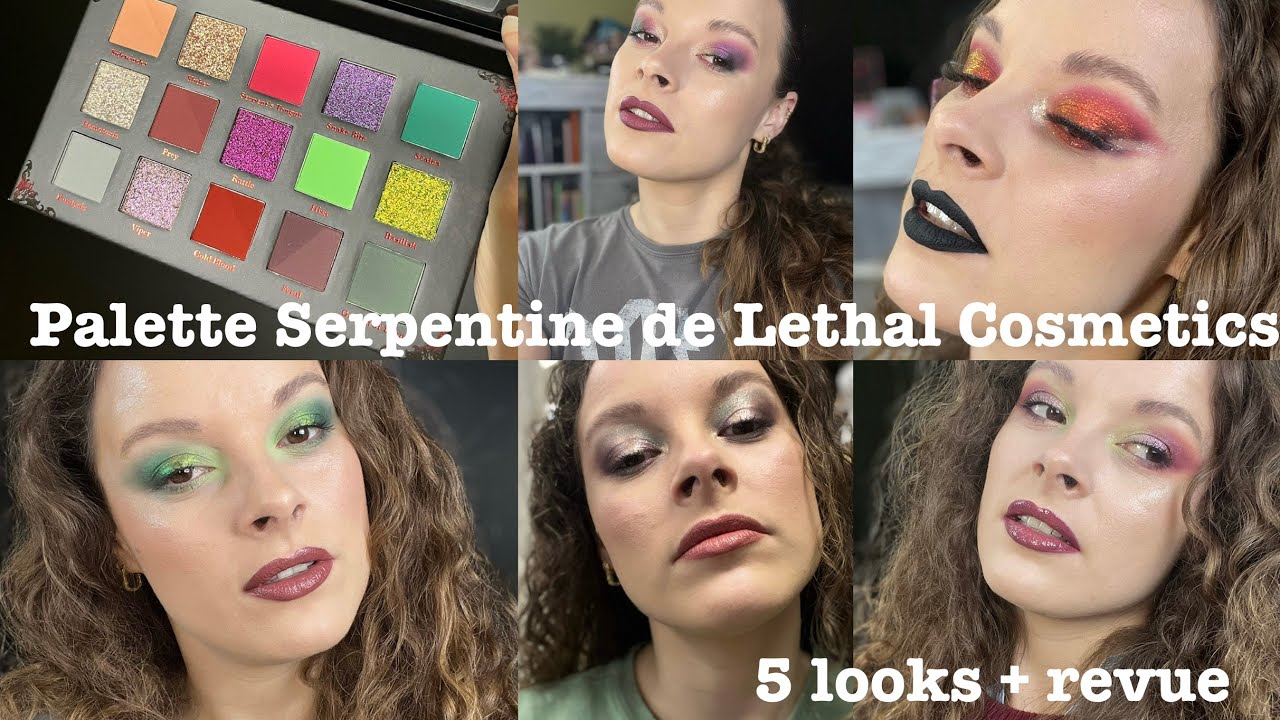 Revue Palette Serpentine de Lethal Cosmetics + 5 looks