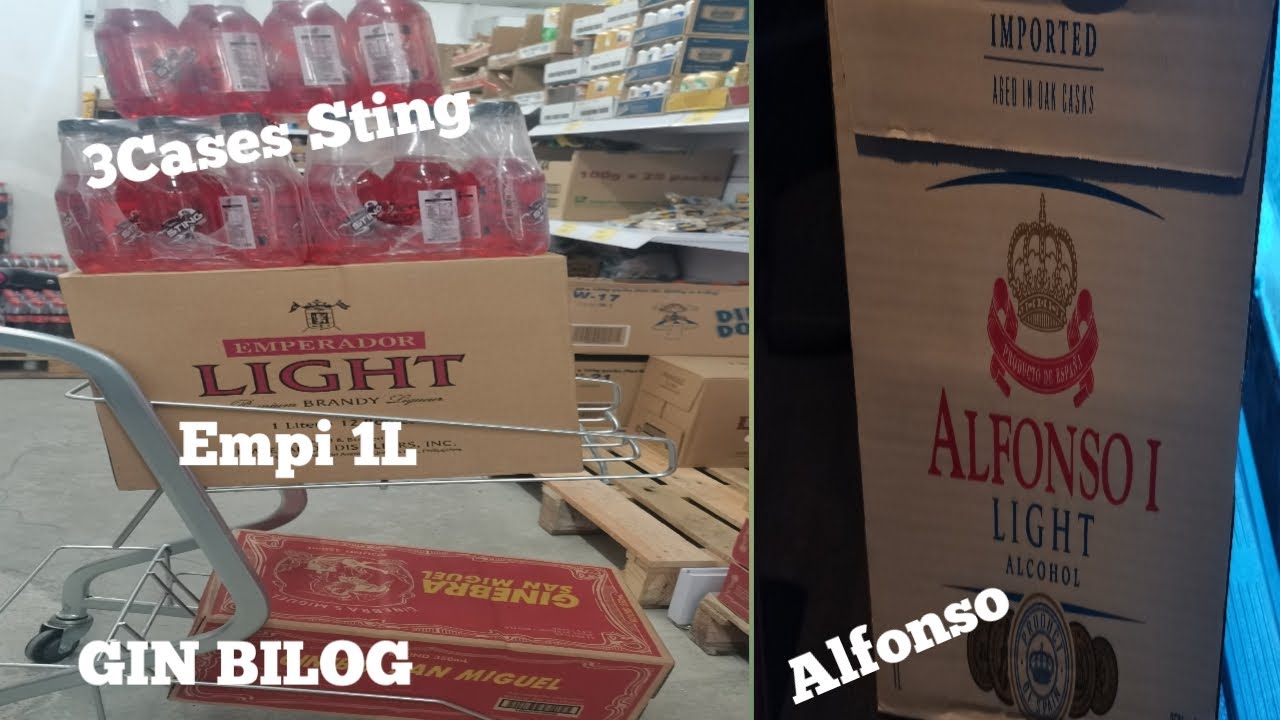 KAY DALI AKO NAMILI NG EMPI 1L GIN BILOG AT STING PLUS GROCERY KAY