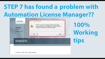 STEP 7 has found a problem with the automation license manager