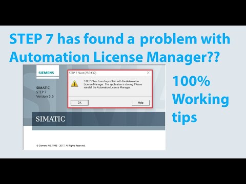 STEP 7 has found a problem with the automation license manager