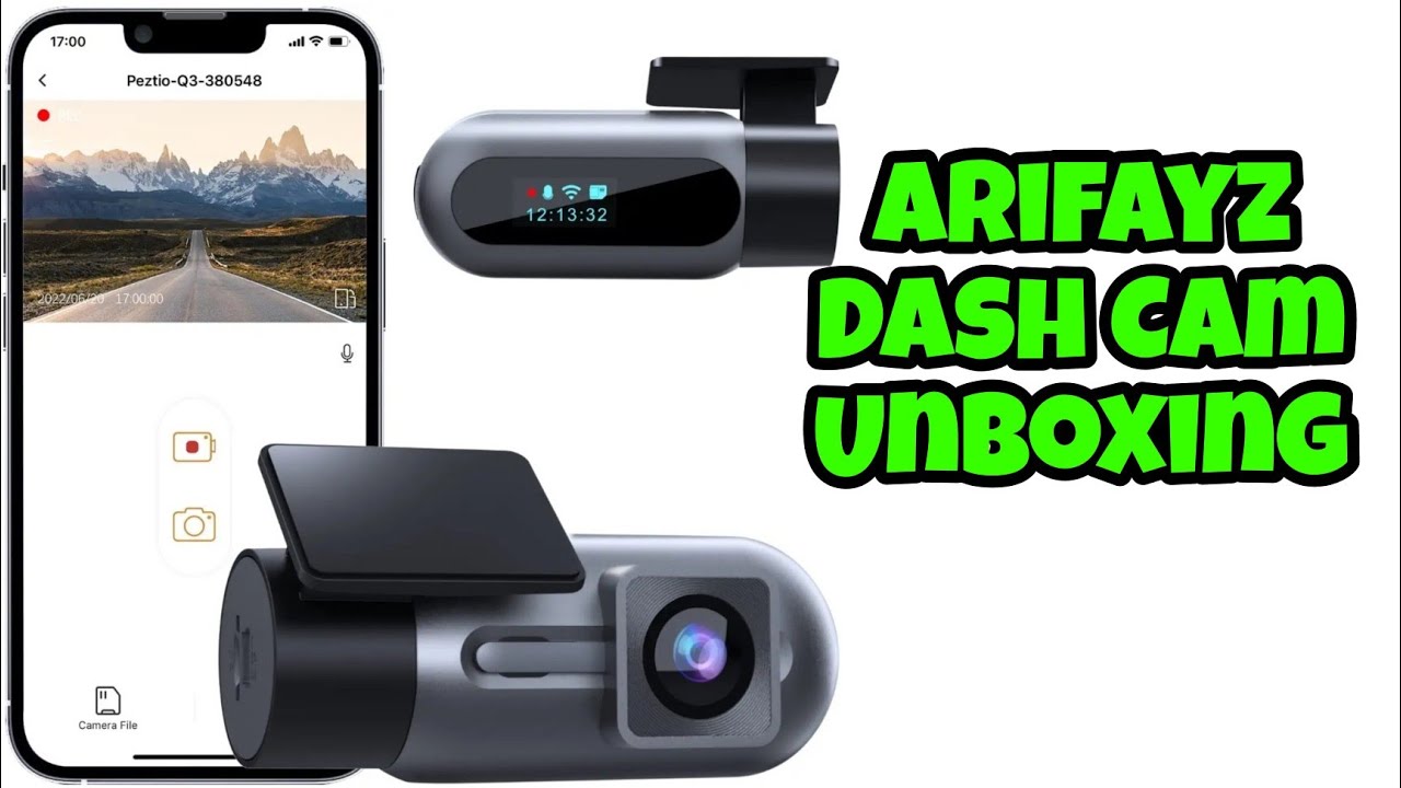 Arifayz-Q3 1080P Dash Cam WiFi – Peztio