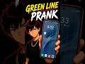 Fake green line prank