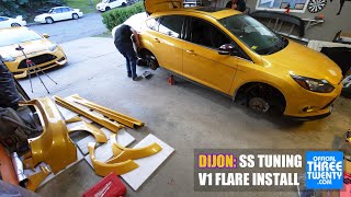 We give my mother's Focus a makeover: SS Tuning V1 Flares, ST skirts, and Integrales! (ft. Josè)