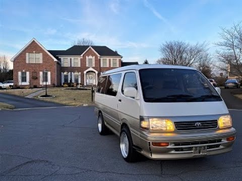 1995 Toyota Hiace 1KZ-TE super custom limited walk around test drive acceletation