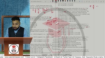 B.COM Entrance | Accountancy | AMU ENTRANCE | Chapter- 3 | Change in Profit Sharing Ratio | MCQs