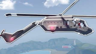 SPLITTING HELICOPTER CRASH! - Stormworks Multiplayer Gameplay - Helicopter Crash Survival
