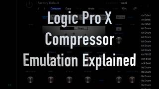Logic Pro X Compressor Emulation Explained: The real compressors behind the plugin